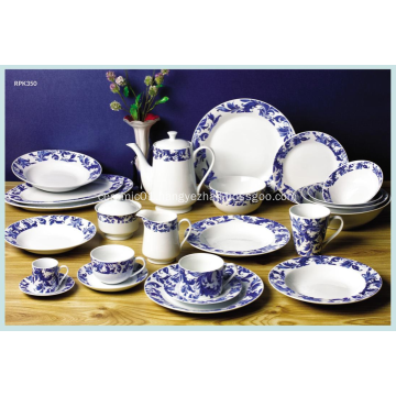 Blue pattern White Porcelain Dinnerware